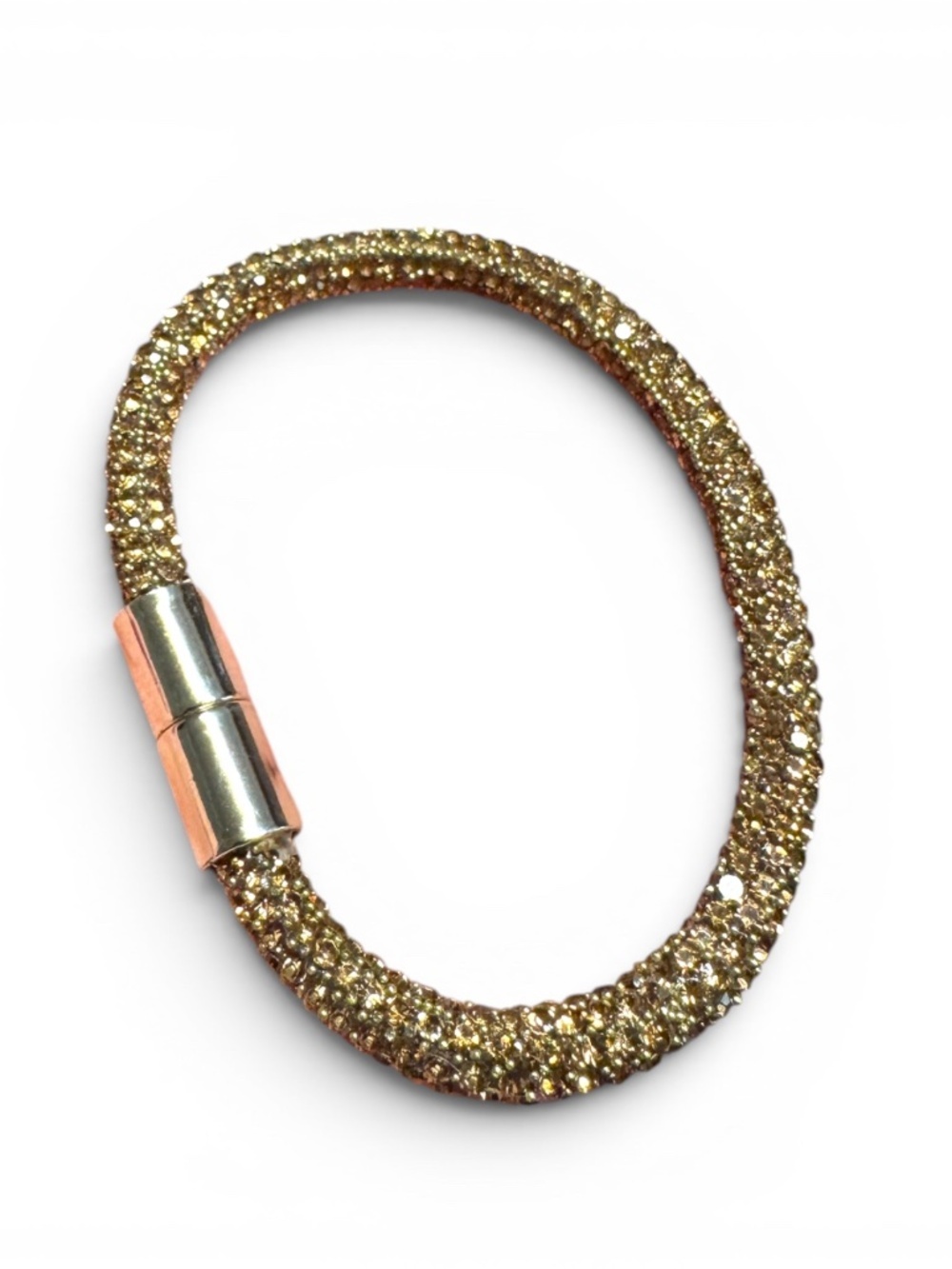Gold Sparkle Magnetic Mesh Bracelet NWOT
